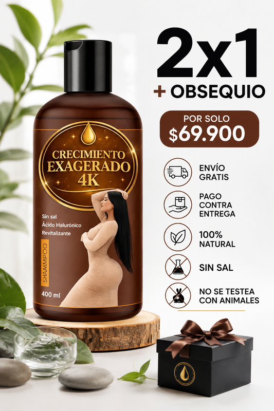 Shampoo Crecimiento Exagerado 4K